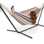 Anyoo Hammock Stand Portable Heavy Duty Steel Stand Easy to Assemble ...