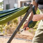 Hammock swing stand for backyard entertainment